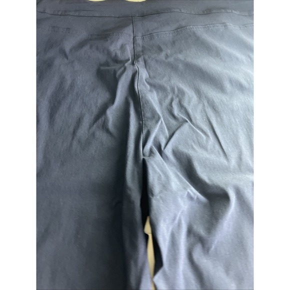 Allison Daley Womens Capri Pants 22W Skimmer Stretch Pull-On True Navy Blue F18 - Picture 15 of 16